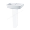 Essential Orchid 520mm Pedestal Basin 1 Tap Hole
