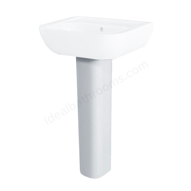 Essential FUCHSIA Small Full Pedestal Only; White