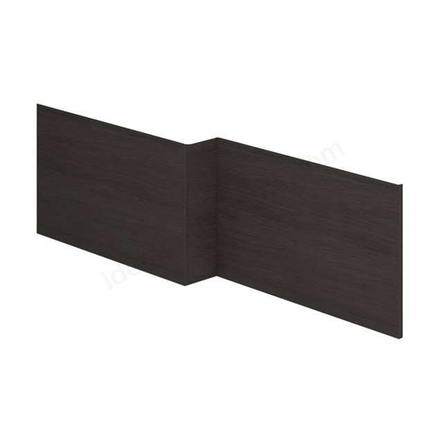 Essential Vermont MDF L Shape Showerbath 700mm Front Bath Panel  Dark Grey